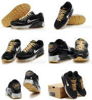 Кроссовки Nike Air Max 90 (Black-Silver)