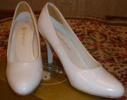 Свадебные белые туфли 35-36 размер