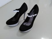 туфли женские черно-белые
