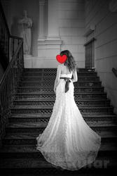 Свадебное платье со шлейфом 42 р-р